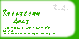 krisztian lasz business card